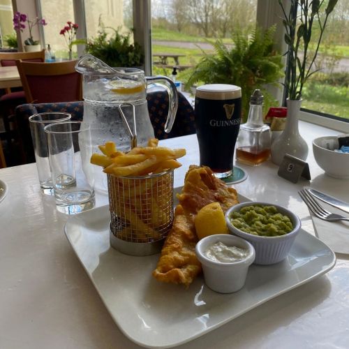 Fish  chips with pint www.fernhillcountryclub.com_v2